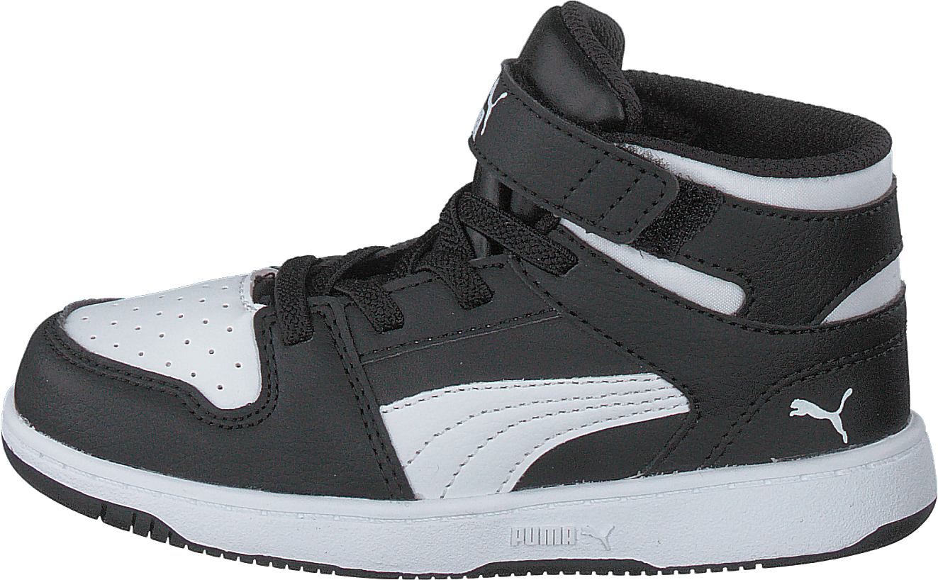 Puma Rebound Layup Sl V Inf Puma Black-puma White, Unisex, Shoes, Trainers, high-top sneakers, Black, UK K 3