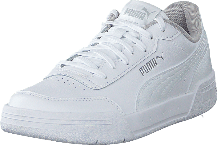 puma white and silver shoes