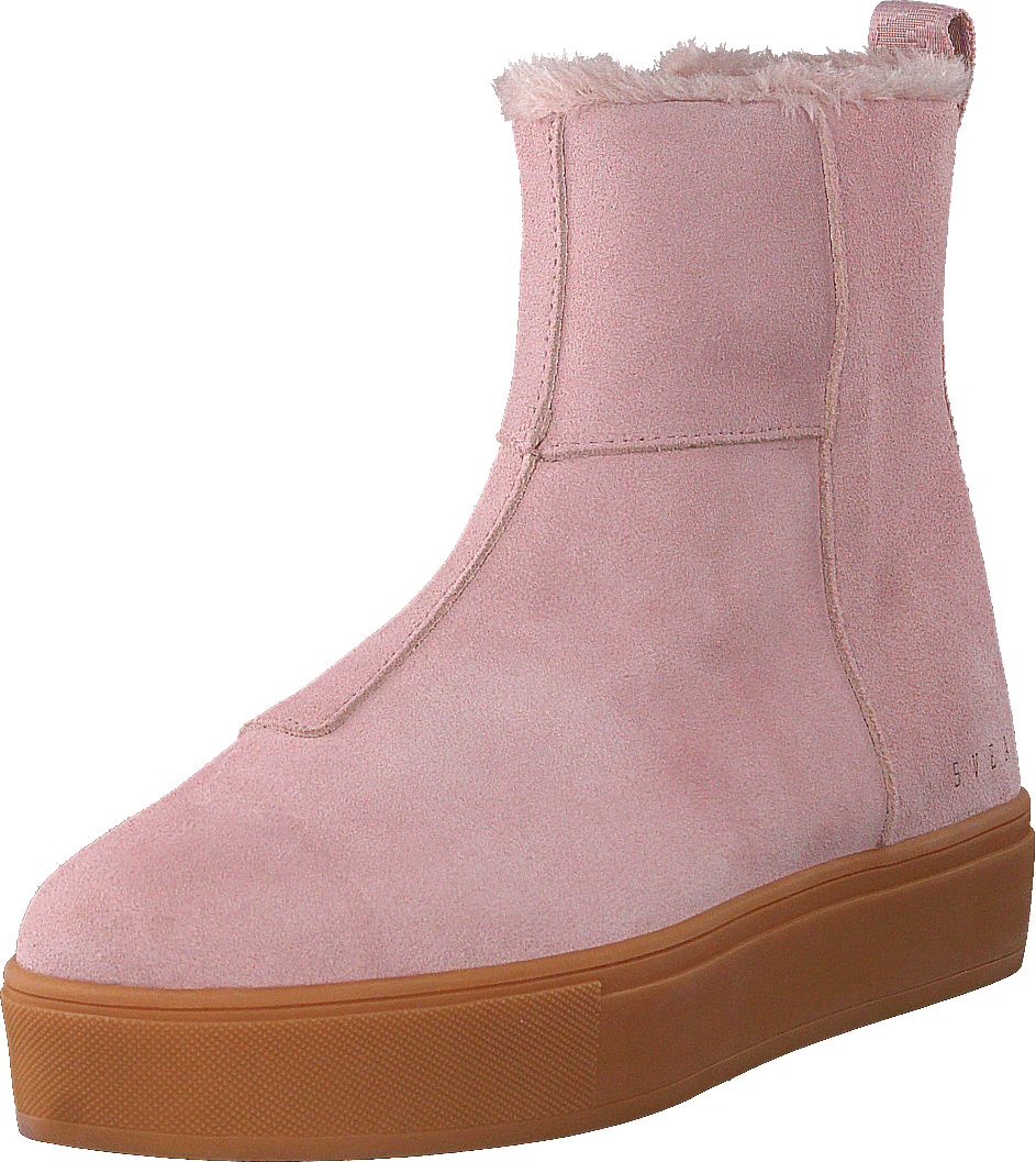 Suede Pile Boot Soft Pink