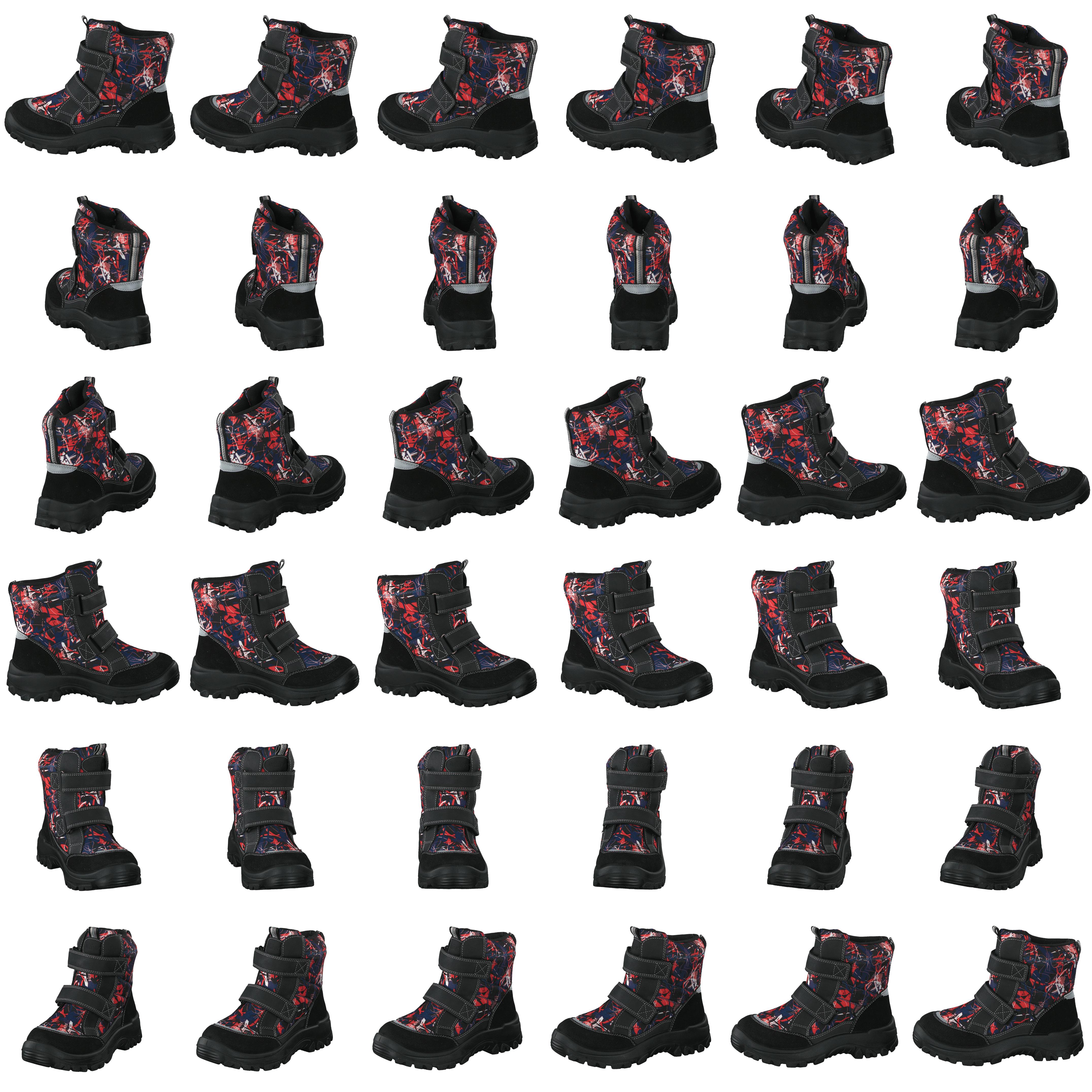 414-6107 Waterproof Warm Lined Navy/red - Bild 8