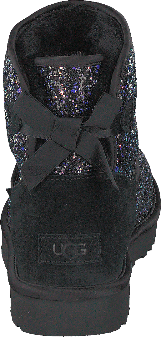 Classic Mini Bow Cosmo Black Glitter