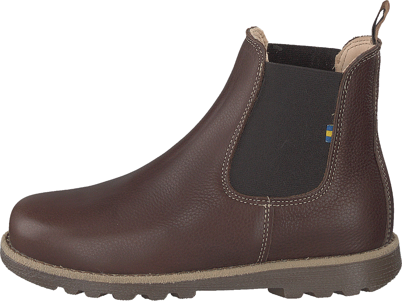 Bodås Jr Ep Dark Brown, Unisex, Schoenen, Laarzen, chelsea boots, Bruin, EU 35