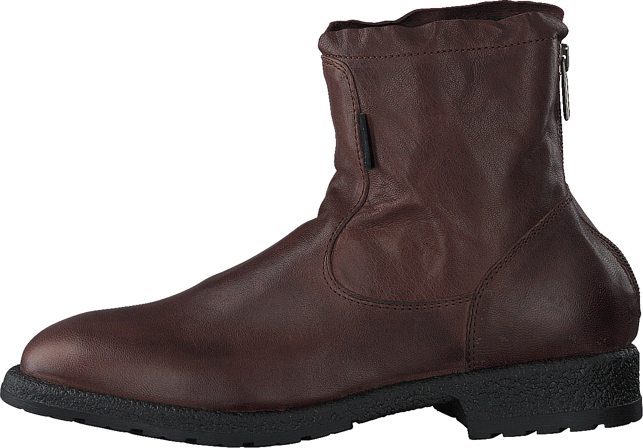 Zip Boot Dk Brown