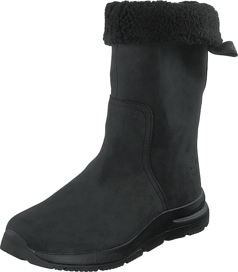 mabel town pull on boot for women in black