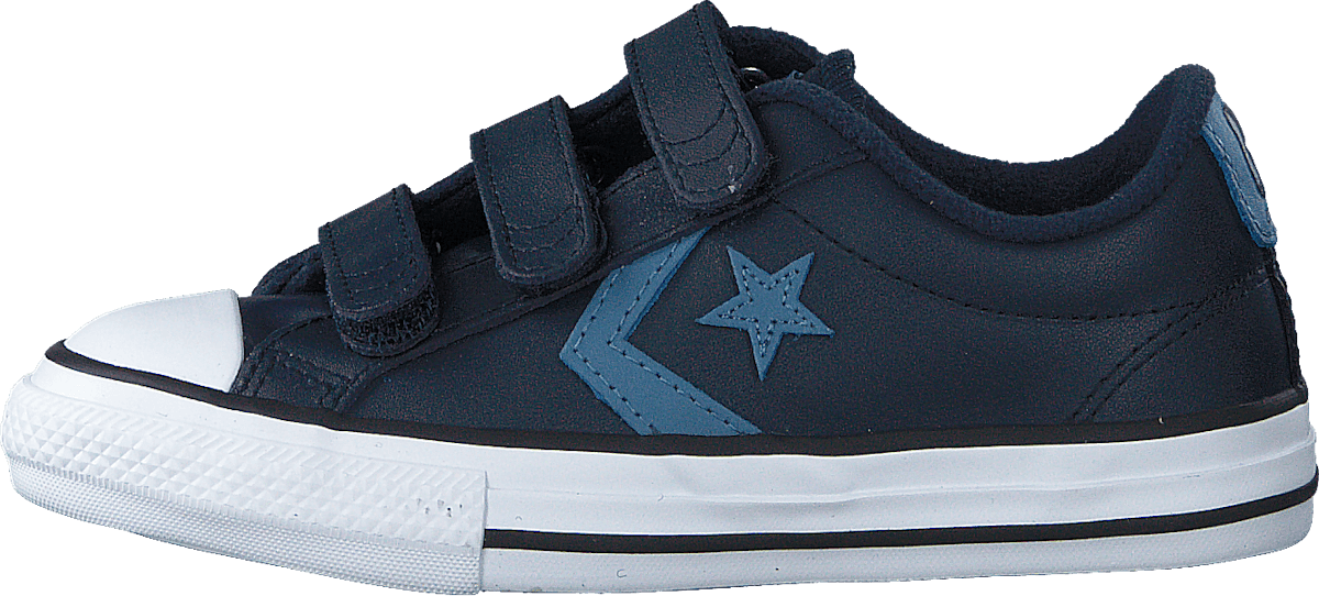 Star Player 3v Leather Ox Obsidian/aegean Storm/white