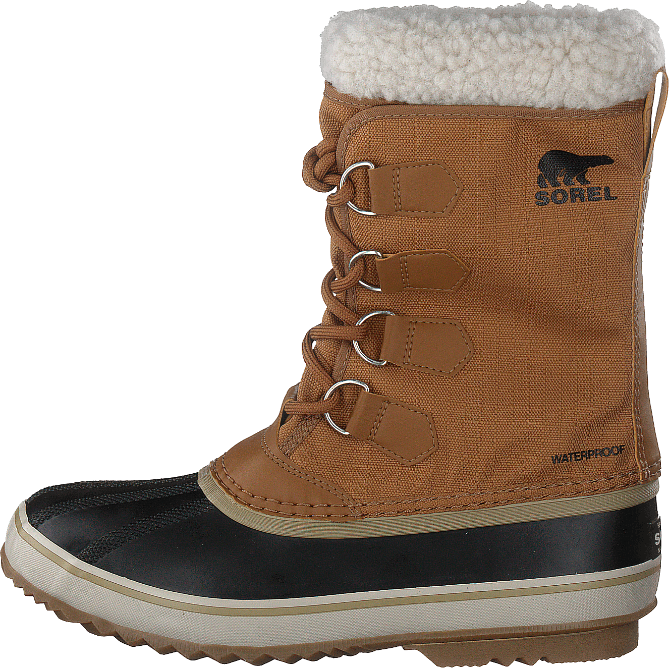 1964 Pac Nylon Camel Brown Black, Male, Scarpe, Stivaletti, stivali invernali, Marrone, EU 43