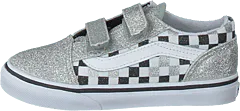 Vans - Td Old Skool V Glitter/sliver/true White