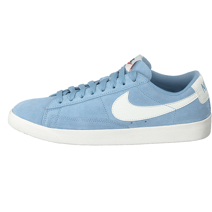nike blazer leche baby blue suede trainers