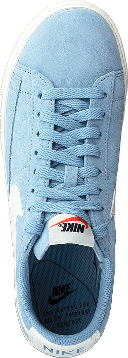 nike blazer leche baby blue suede trainers