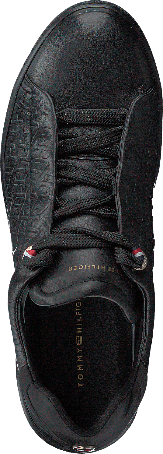 Tommy Monogram Dressy Sneaker Black