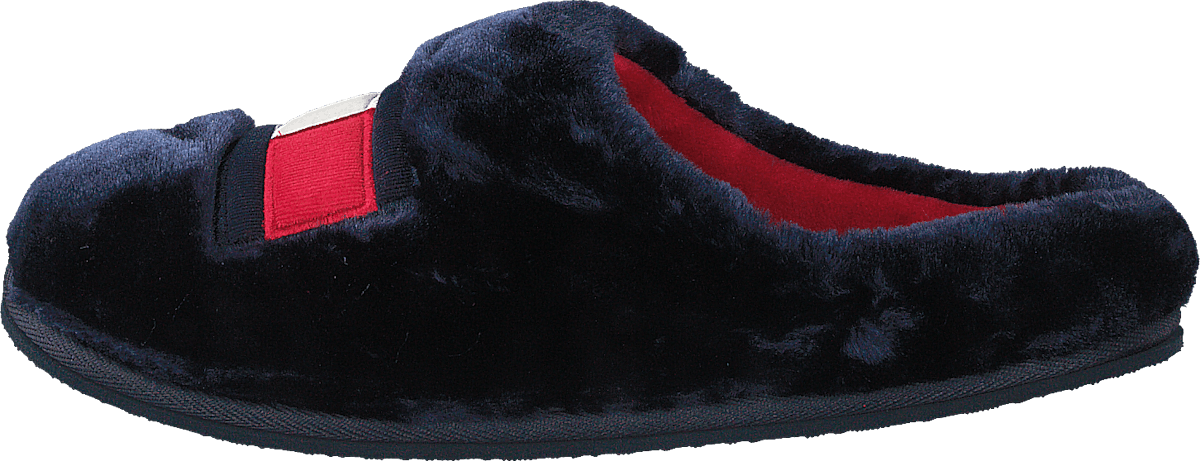 Tommy Womens Fur Slipper Rwb