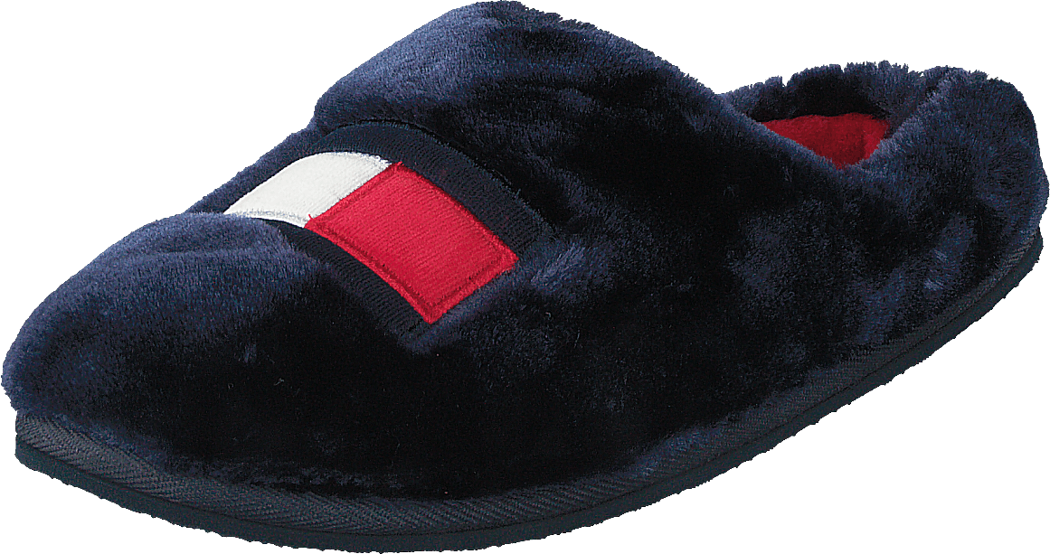 Tommy Womens Fur Slipper Rwb