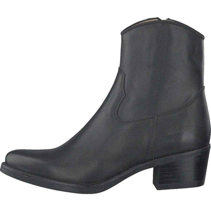 Mid Zip Boot Black