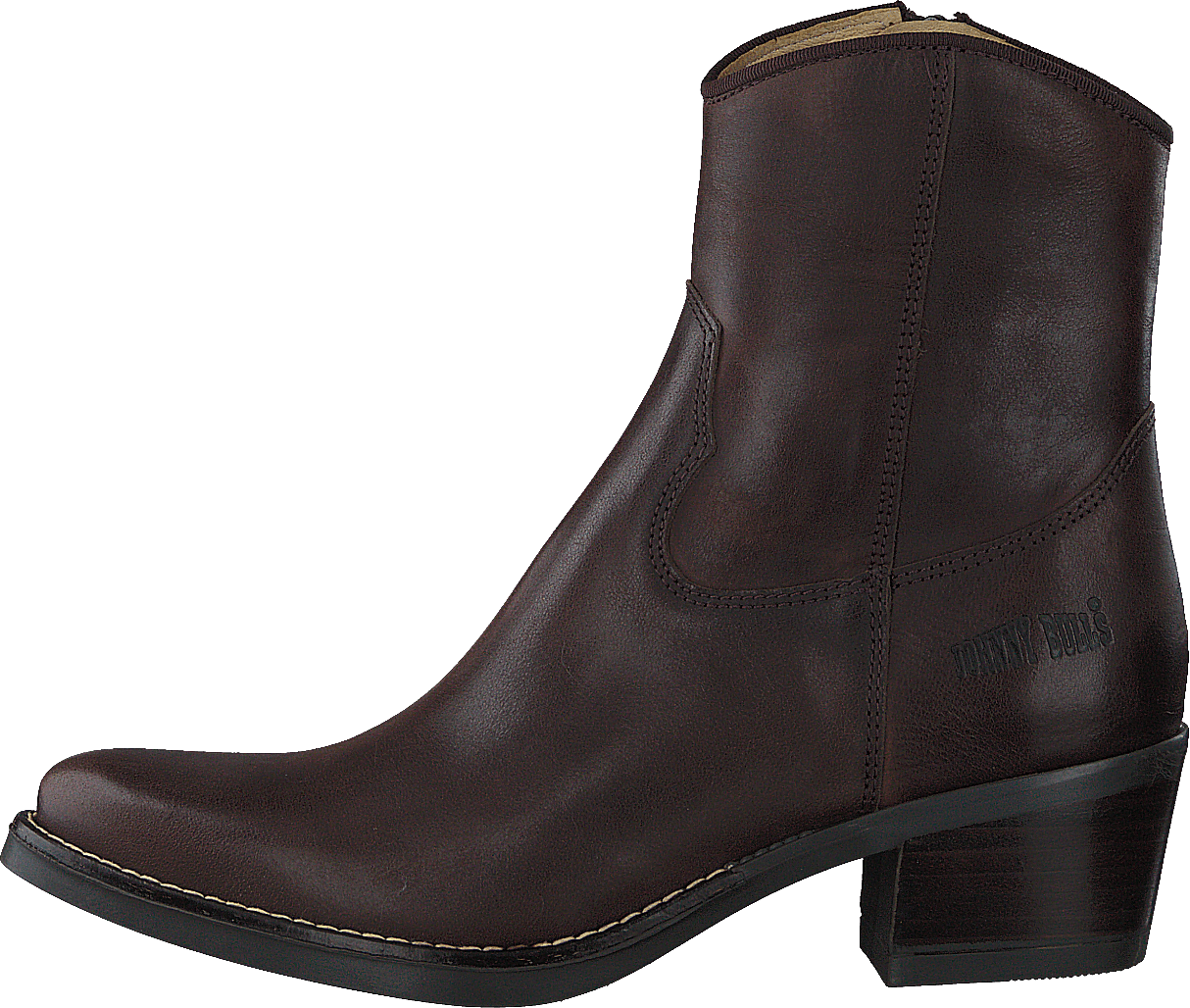 Mid Zip Boot Brown, Female, Schoenen, Hoge laarzen en Laarsjes, enkellaarsjes, Bruin, EU 40