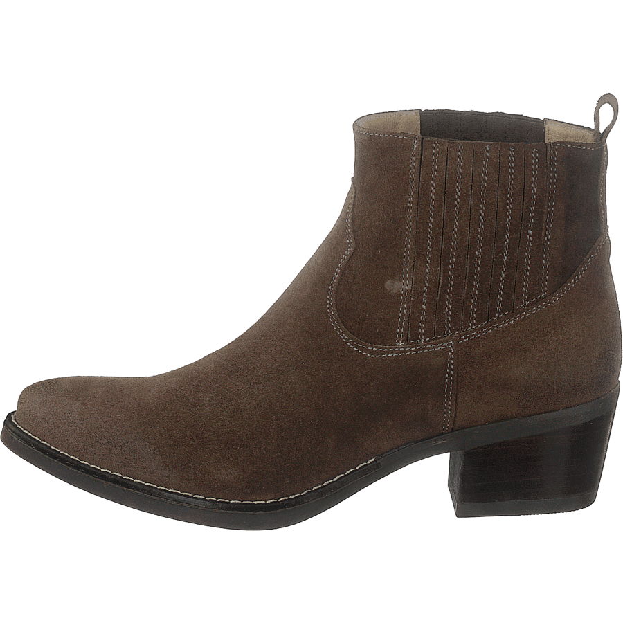 Mid Elastic Boot Taupe