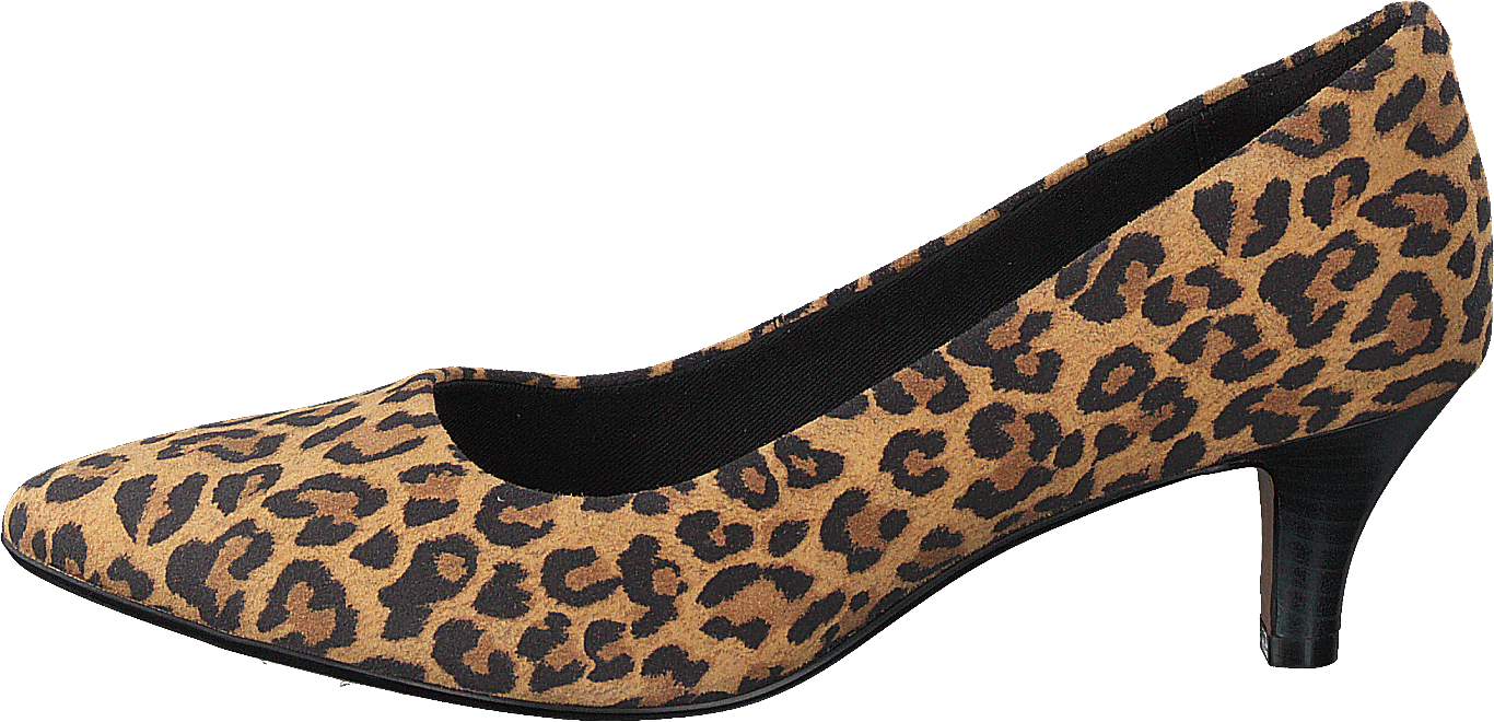 Linvale Jerica Leopard Print, Female, Skor, Klackskor, klackar, Brun, EU 37