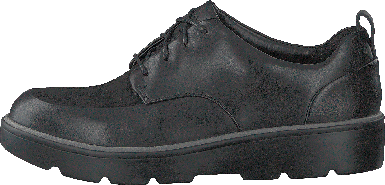 Un Balsa Lace Black Combi, Female, Obuv, Polobotky, společenské boty, Černá, EU 36