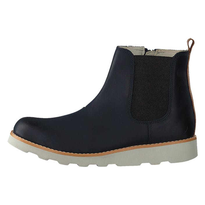 Crown Halo K Navy Leather, Unisex, Shoes, Boots, chelsea boots, Blue, EU 34