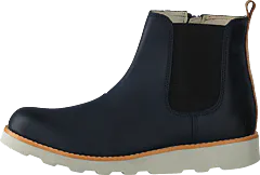 Clarks - Crown Halo K Navy Leather