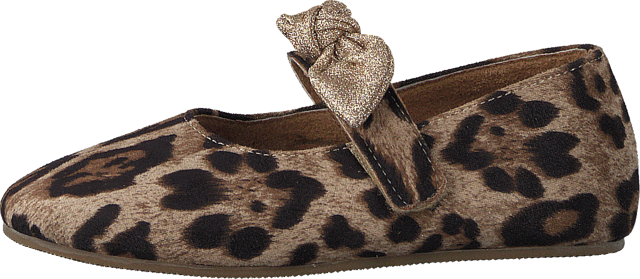 Freja Leo Leopard, Unisex, Buty, Płaskie buty, slip-on, Brązowy, EU 25