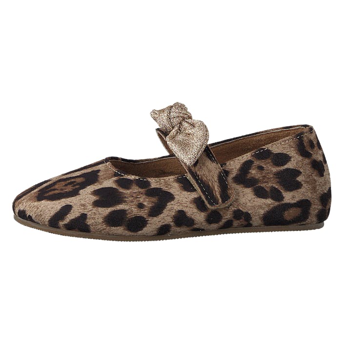 Freja Leo Leopard, Unisex, Buty, Płaskie buty, slip-on, Brązowy, EU 25
