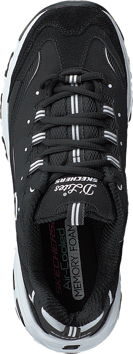 Kjøp Skechers Womens D'lites march Forward Bkw sko Online Skechers Wide Fit WIDE FIT D'LITES Joggesko black