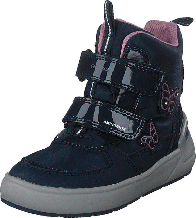 Geox - J Sleigh Girl B Abx Navy/dk Lilac