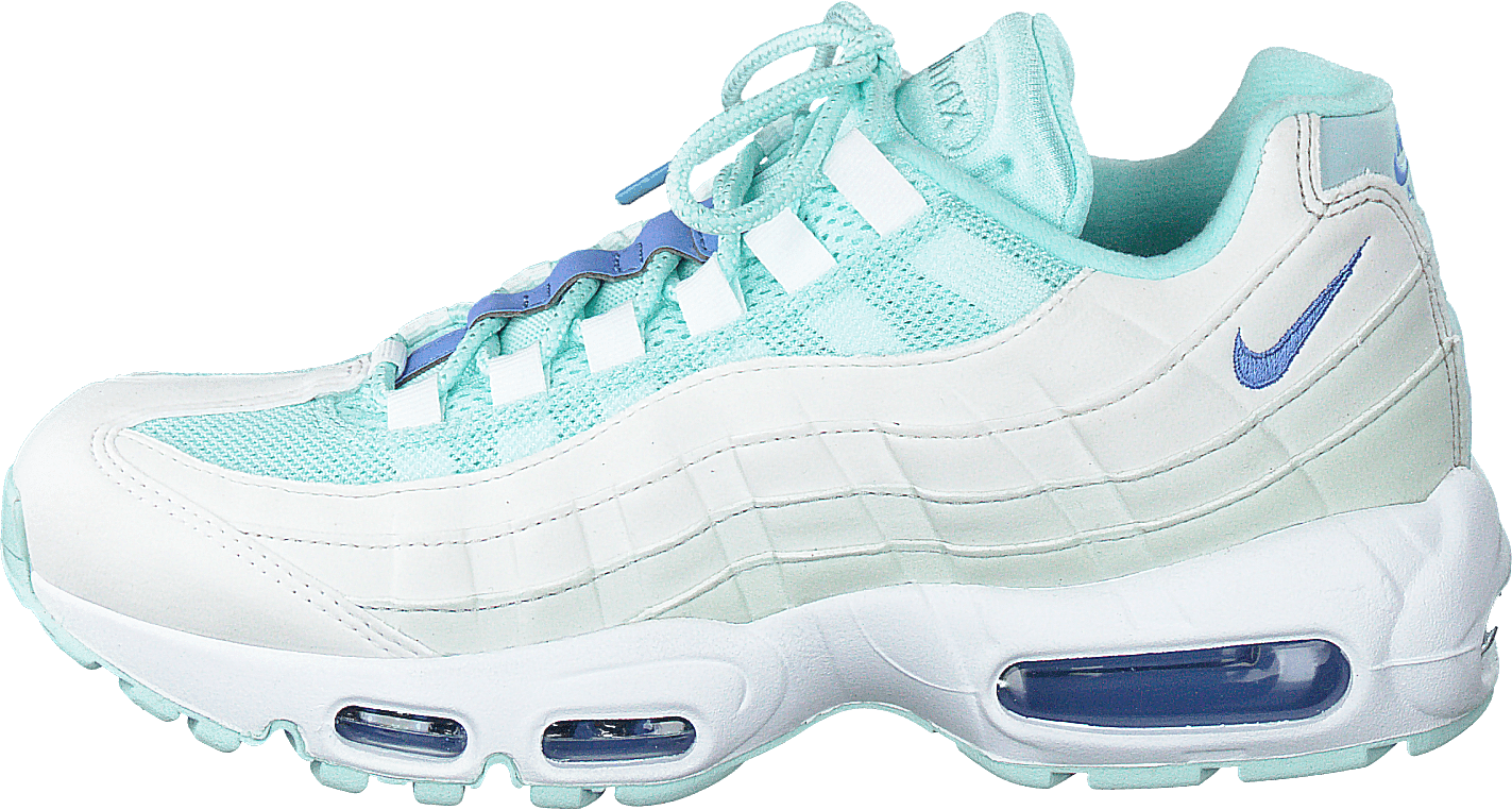 Wmns Air Max 95 Teal Tint/royal Pulse-white, Female, Buty, Sneakersy, buty sportowe, Biały, EU 37,5