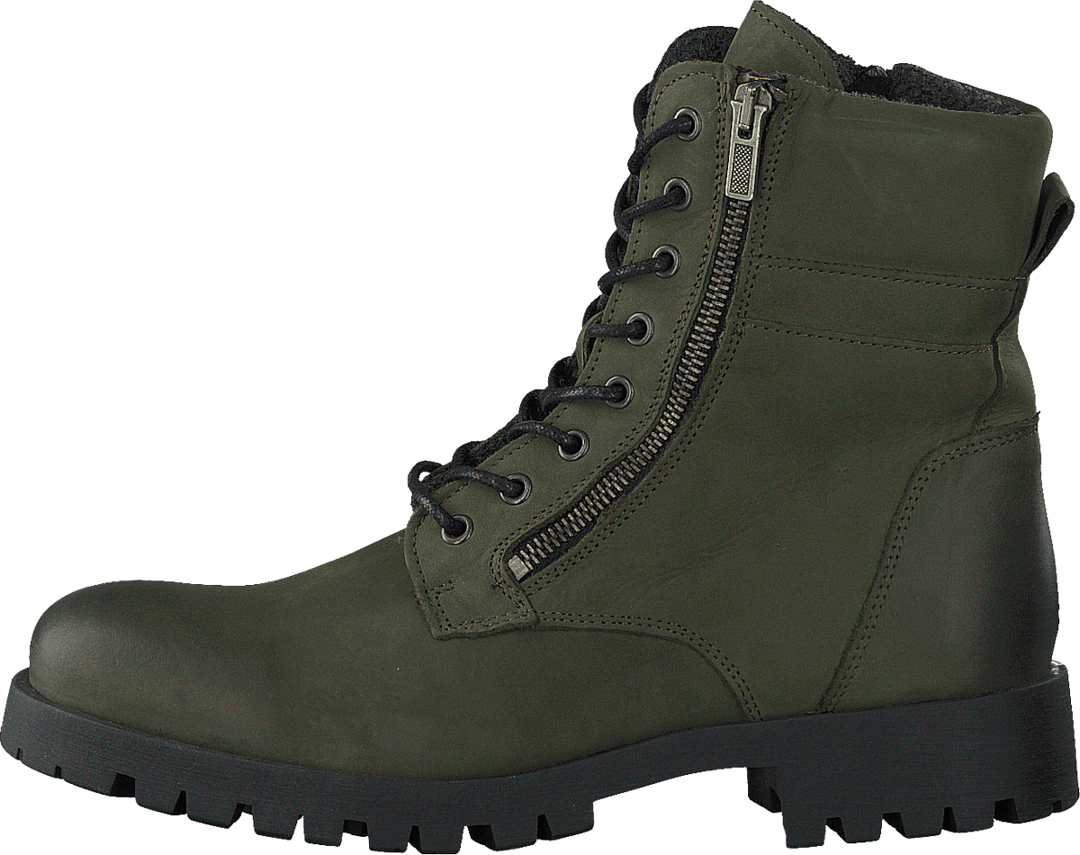 Biacollins Winter Leather Boot Army Green