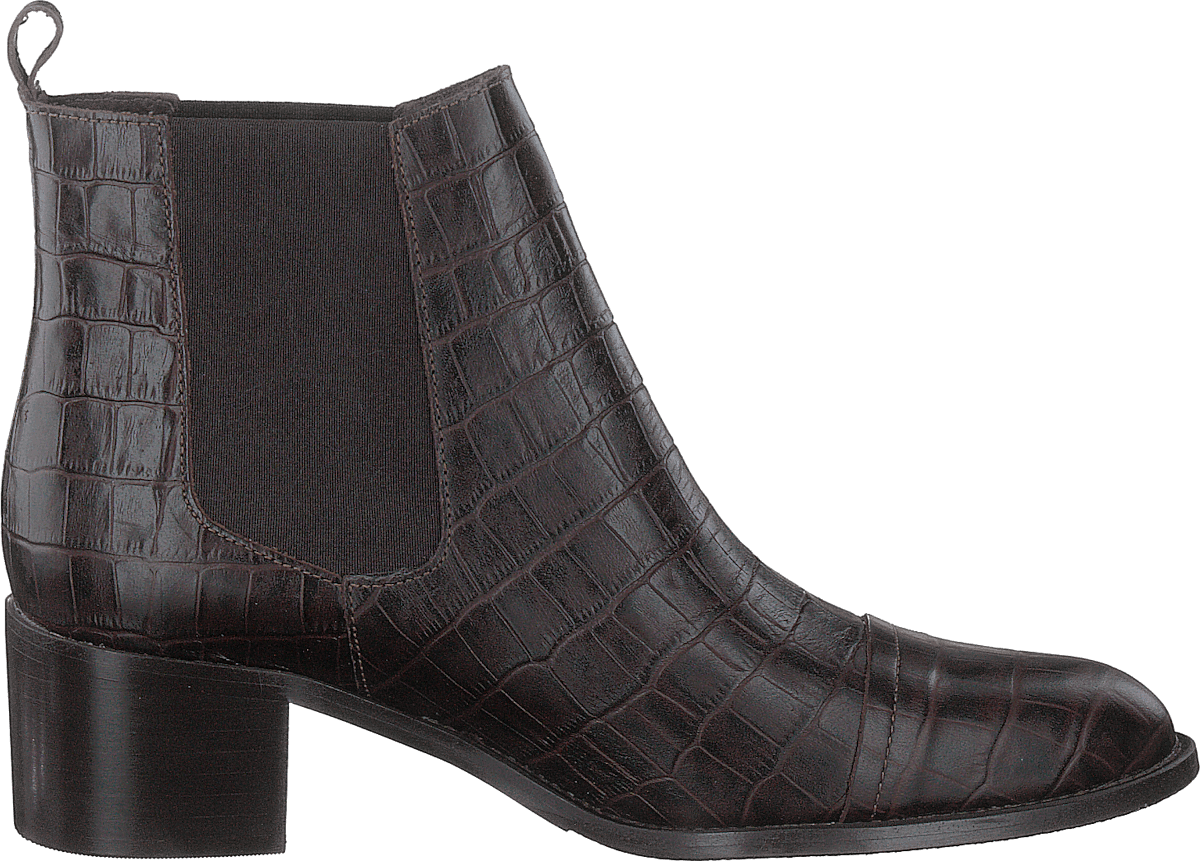 Biacarol Croco Dress Chelsea Dark Brown