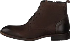 Bianco - Biabyron Leather Lace Up Boot Dark Brown