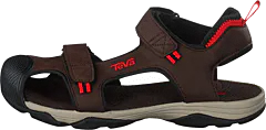 Teva - Toachi 4 Chocolate/black/red