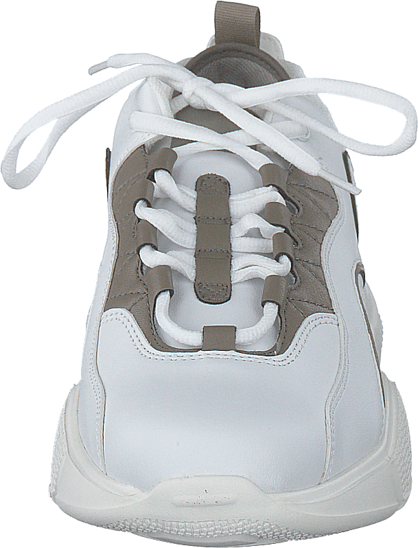 Loop Lacing Trainers White/grey