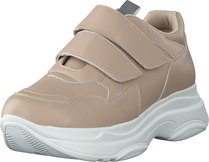 Double Velcro Chunky Trainers Beige
