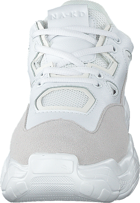 Chunky Graphic Sole Trainers White