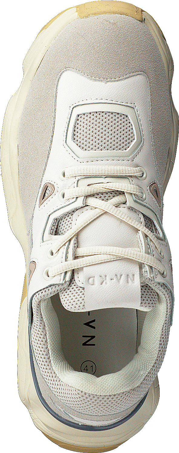 Chunky Graphic Sole Trainers Nude