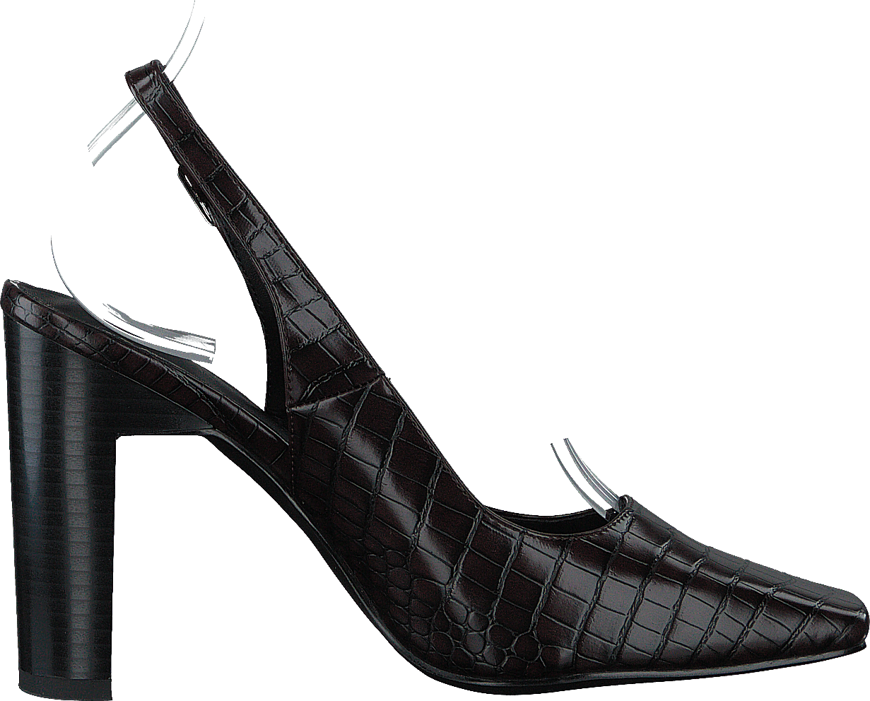 Snake Squared Pumps Brown Reptile - Bild 2