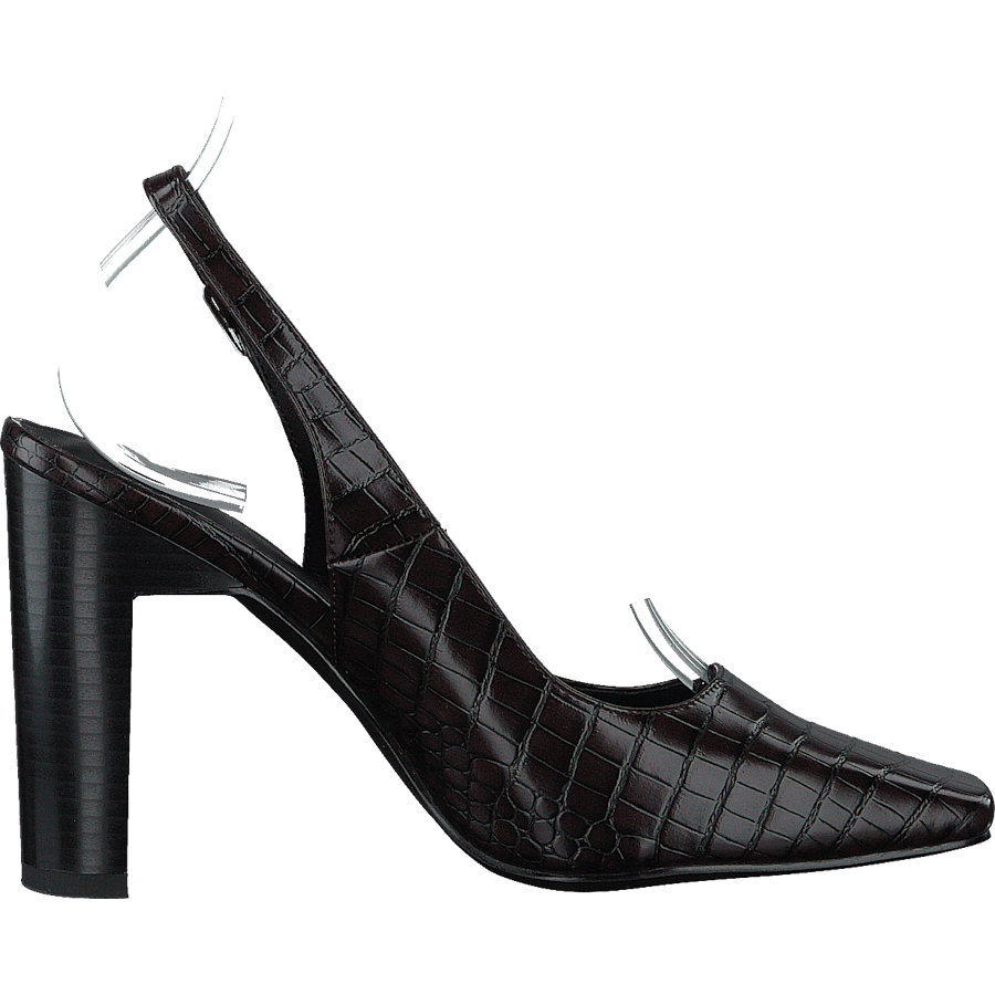 Snake Squared Pumps Brown Reptile - Bild 2