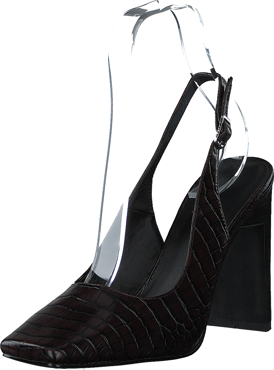 Snake Squared Pumps Brown Reptile - Bild 3