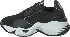 Emporio Armani - Lace Up Sneaker R540 Black+black+gunmetal