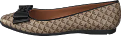 Emporio Armani - Ballet Flat R552 Ecru/d.brown+black