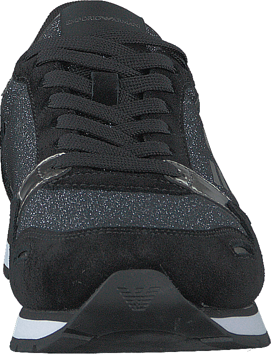 Lace Up Sneaker E593 Black+gunmetal
