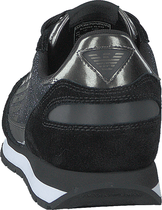 Lace Up Sneaker E593 Black+gunmetal