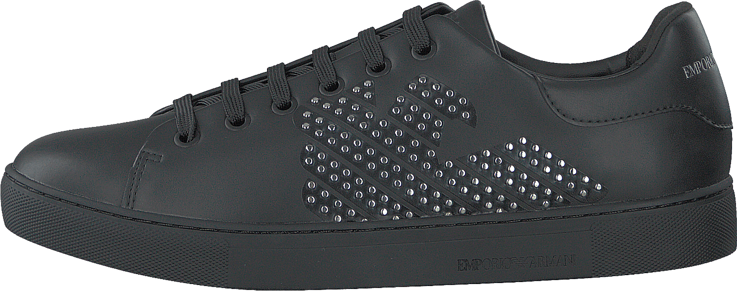 Lace Up Sneaker B168 Black+silver