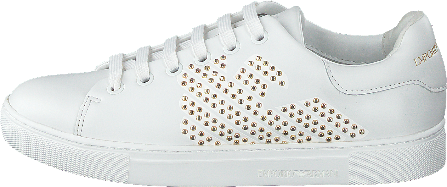 Lace Up Sneaker R579 White+gold