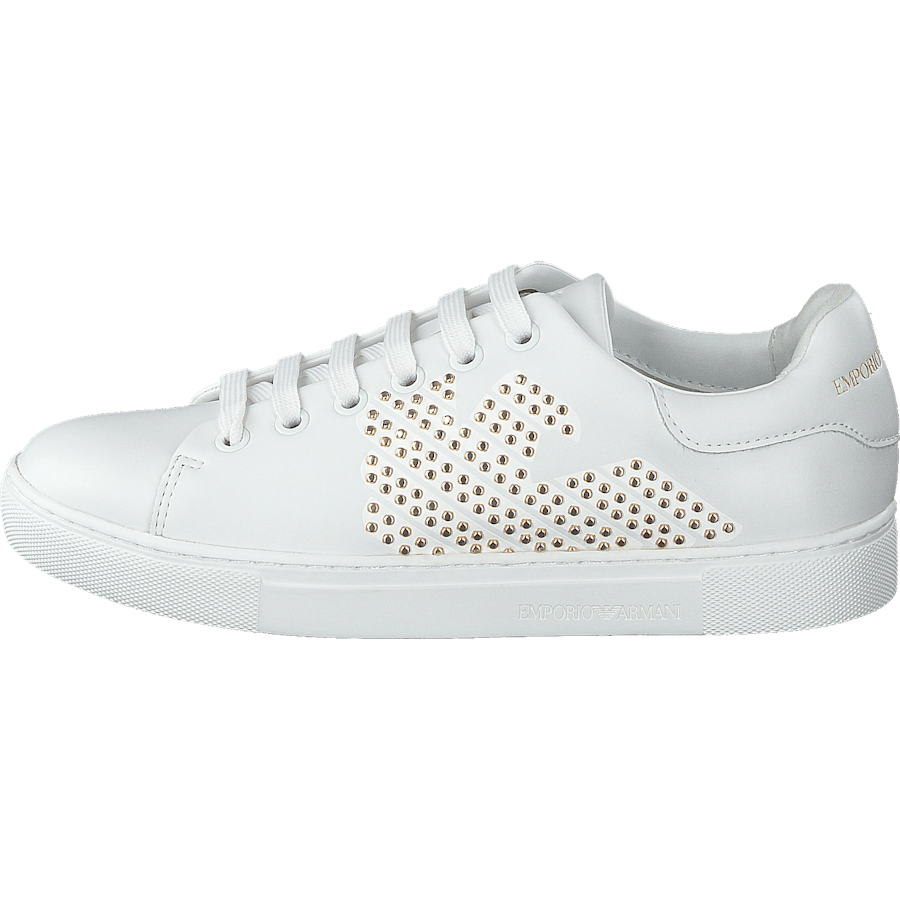 Lace Up Sneaker R579 White+gold