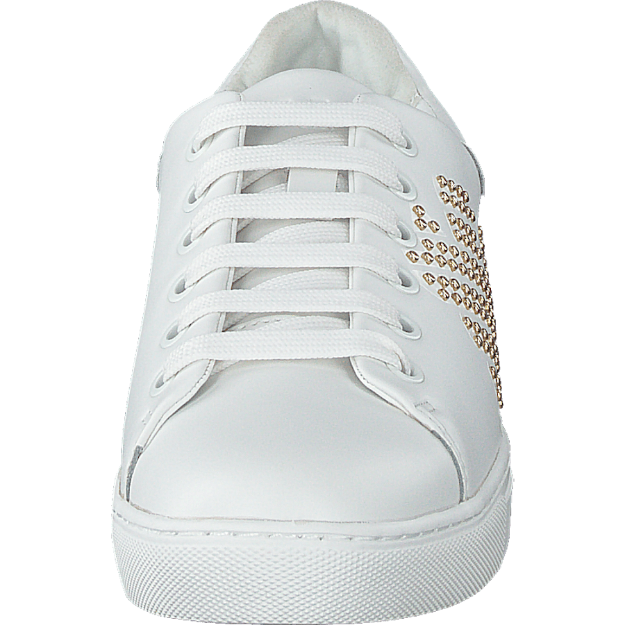 Lace Up Sneaker R579 White+gold - Bild 4
