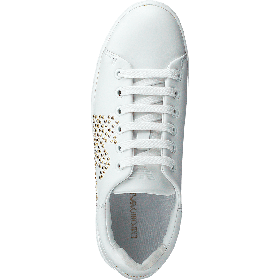 Lace Up Sneaker R579 White+gold - Bild 6