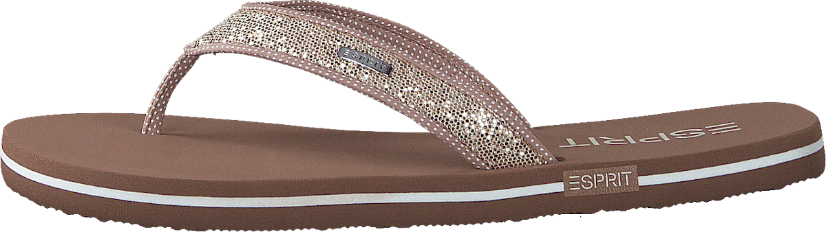 Glitter Thongs Cream Beige