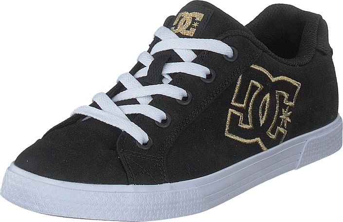 black and gold dc shoes